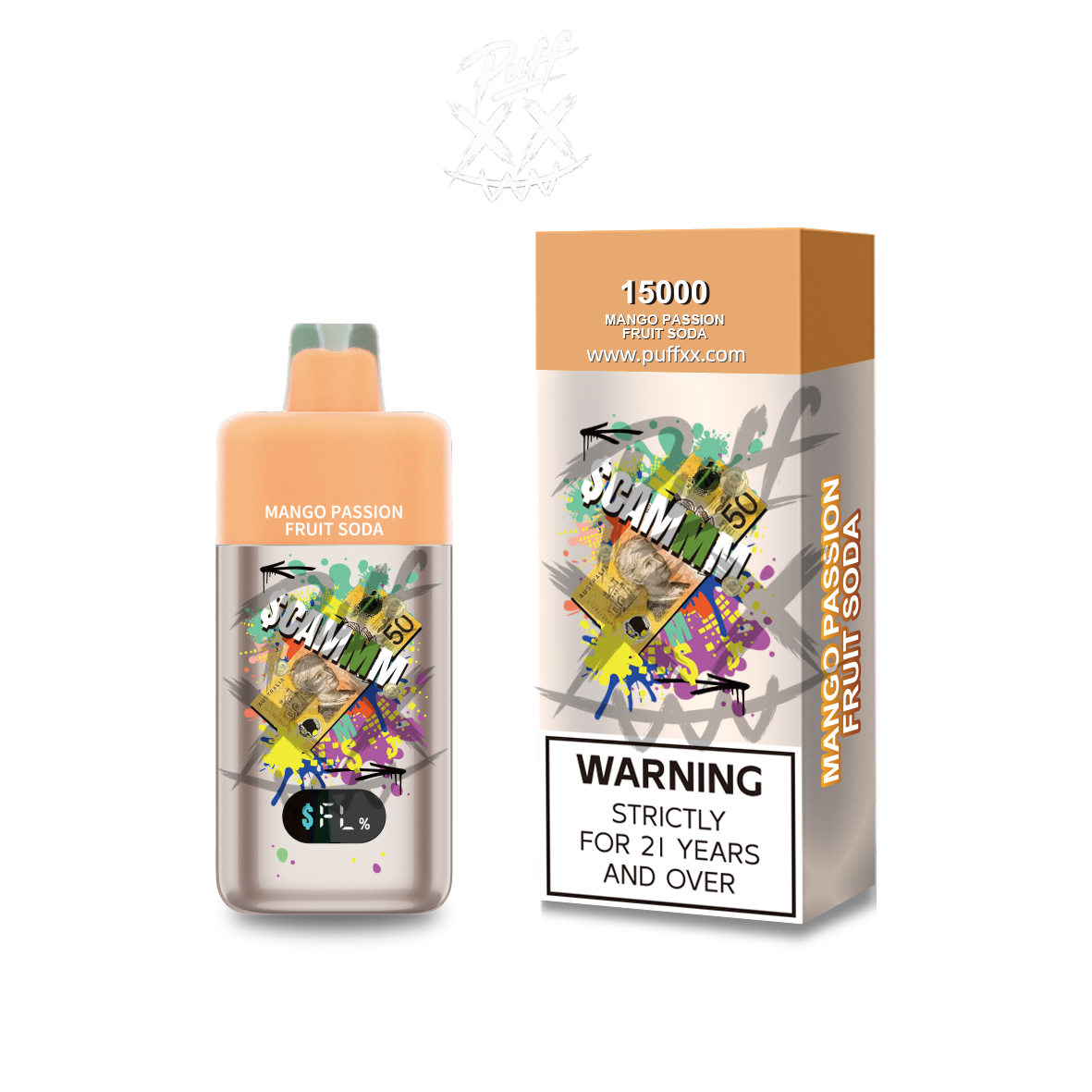 $CAMMM 15000 Puffs - Mango Passion Fruit Soda