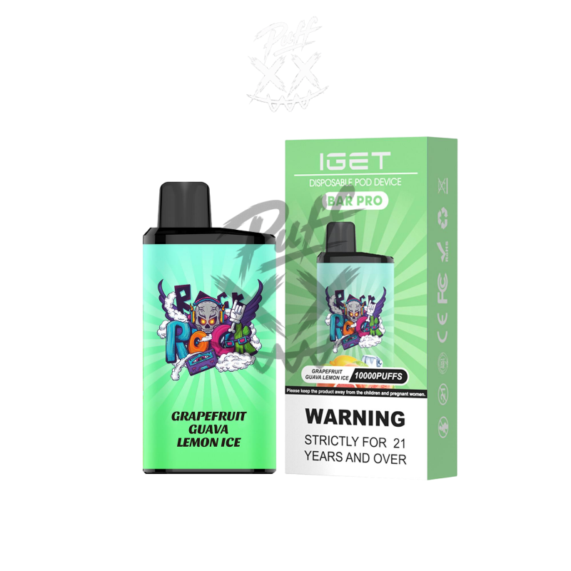 IGET Bar Pro 10000 Puffs - Grapefruit Guava Lemon Ice