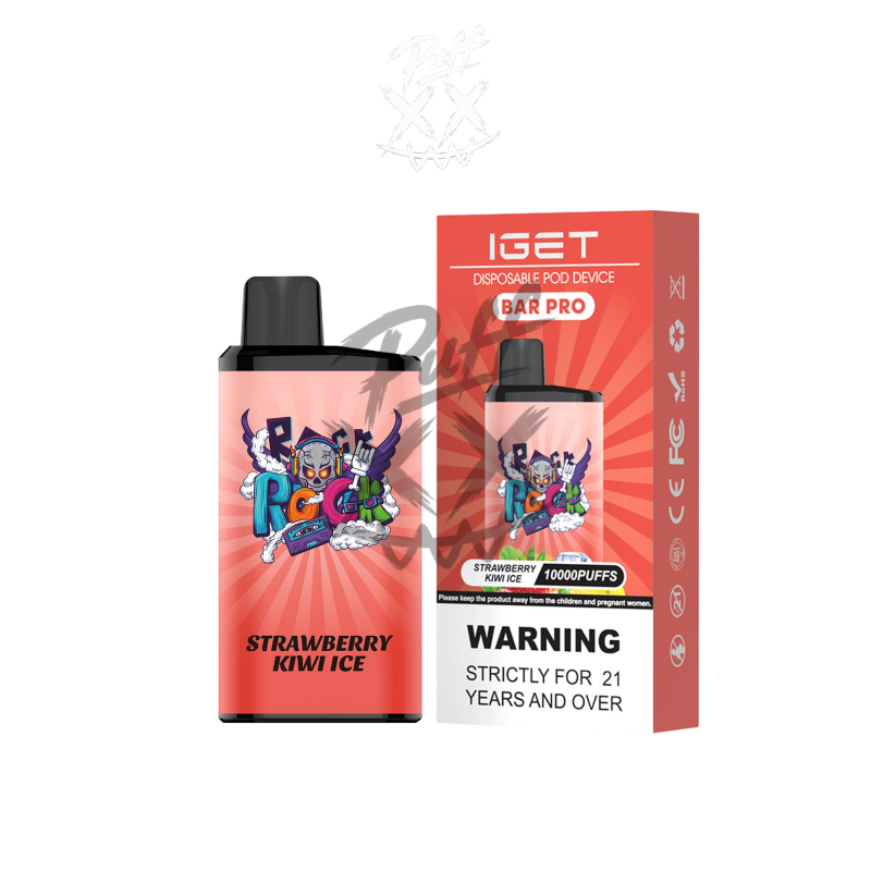 IGET Bar Pro 10000 Puffs - Strawberry Kiwi Ice