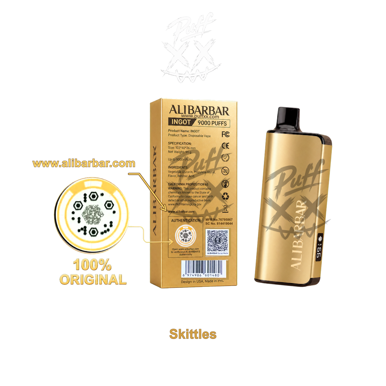 Alibarbar Ingot 9000 Puffs