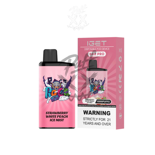 IGET Bar Pro 10000 Puffs - Strawberry White Peach Ice Mist