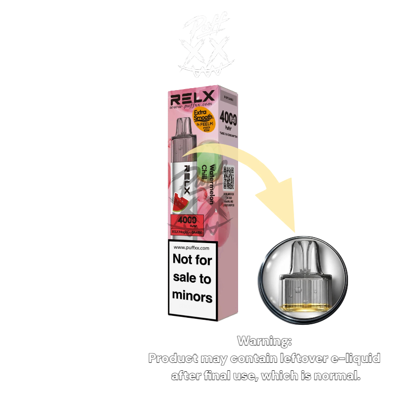 5 x Relx MagicGo 4000 Puffs $144.99